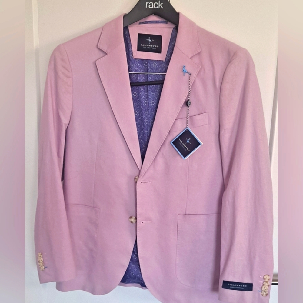 Tailorbyrd Pink Sport Coat with Modern Fit